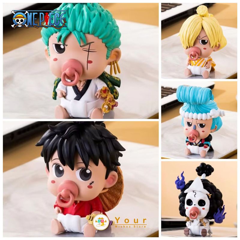 ONE PIECE Figure Luffy Cute Model โมเดล วันพีช ฟิกเกอร์ โมเดลวันพีช ลูฟี่ โซโล ซันจิ บรู๊ค แฟรงค์ 🇨🇳