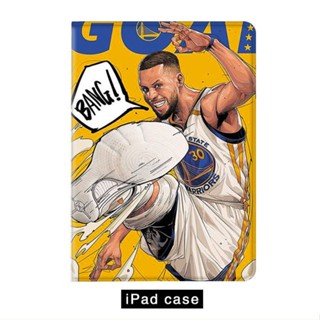 NBA Warriors Curry No. 30 เคสไอแพด mini 6 air 1/2/3/4/5 10.2 gen 7 8 9 gen10 เคส 20/21/22 pro 11 tri-fold case pen slot