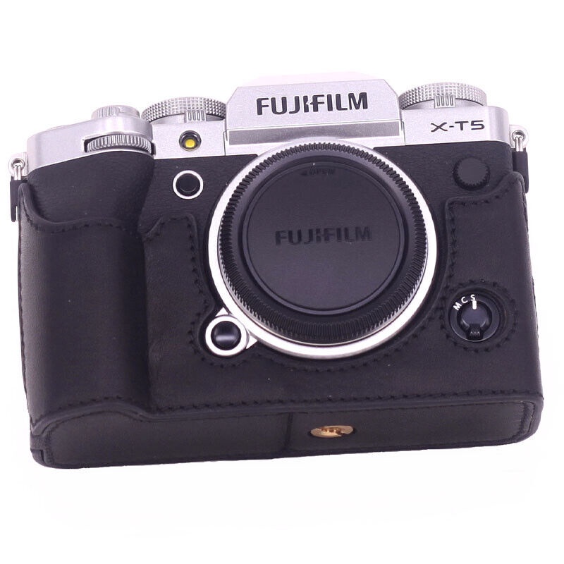 หนัง Fuji XT5 กระเป๋ากล้องครึ่ง Body Handmade กระเป๋าสําหรับ Fujifilm XT5
