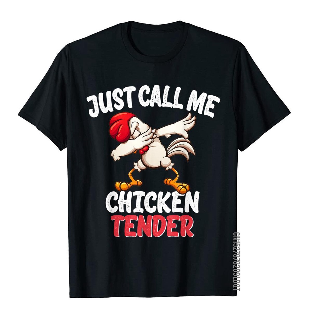 Just Call Me Chicken Tender Design Dabbing Chicken เสื้อยืดผ้าฝ้าย Vintage T เสื้อผู้ชาย T เสื้อ Nor