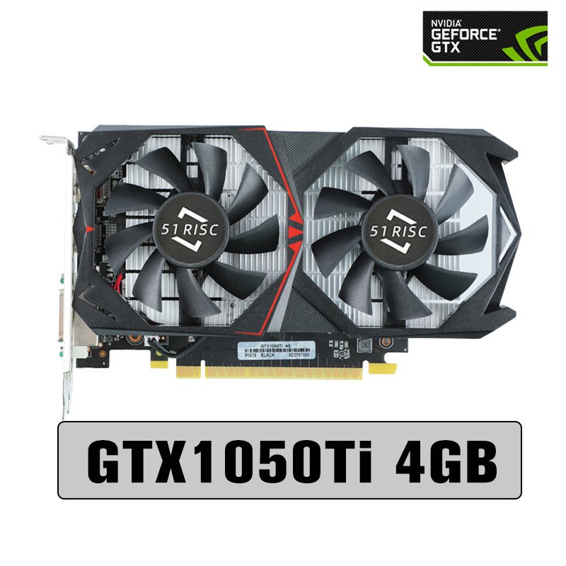 Carte graphique de bureau Gtx1050ti 4gb Ddr5 128bit Hdmi Dvi Vga Dvi carte vidéo nouveau