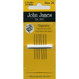 John James Tapestry Needles เข็มปักครอสติช เบอร์ 26 (แพ็ค 6 อัน)