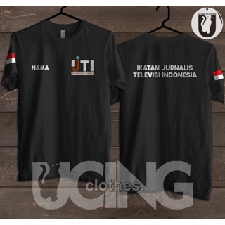 เสื้อยืด พิมพ์ลาย IJTI Indonesian Television Journalist Association Free Name สไตล์อินโดนีเซีย