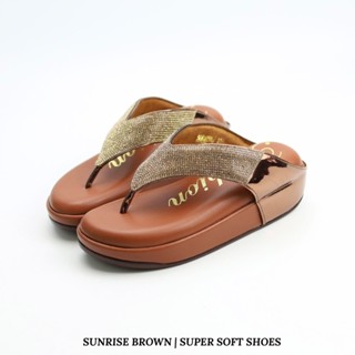 CHUSTORE รุ่นSUNRISE รองเท้าแตะผู้หญิง   รองเท้านิ่มสบายใส่เที่ยวได้ทุกที่เหมาะกับทุกลุค SUPERSOFTSHOES