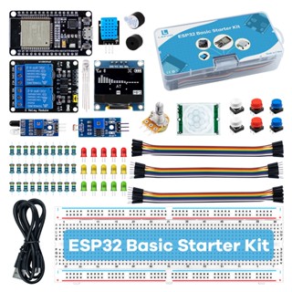 Lafvin ESP32 ชุดสตาร์ทเตอร์ WIFI และบลูทูธไร้สาย IoT เบรดบอร์ด เพื่อการเรียนรู้ สําหรับ Arduino