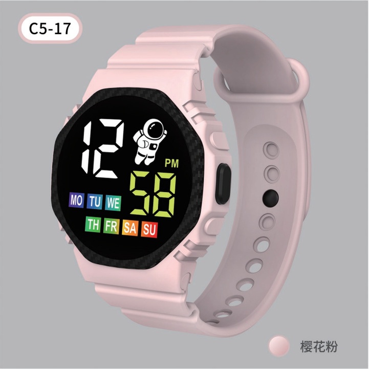 นาฬิกาดิจิตอล นํา มัลติฟังก์ชั่นกันน้ําสําหรับเด็ก – นาฬิกาข้อมืออิเล็กทรอนิกส์