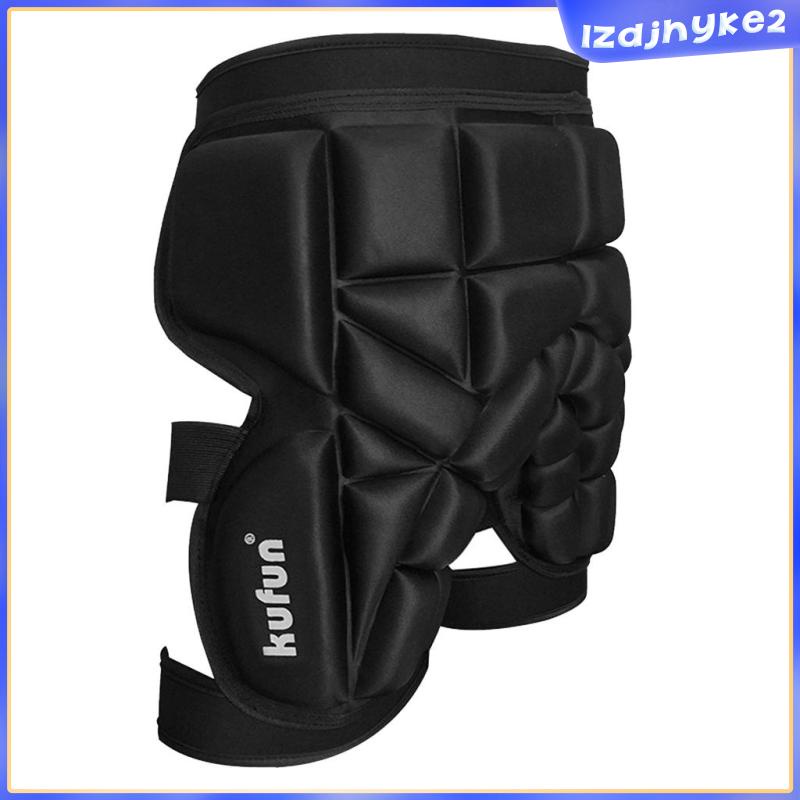 Bolehdeals กางเกงขาสั้นสกีแบบปรับได้สโนว์บอร์ดเบาะป้องกันการกระแทกแผ่นรองสะโพก