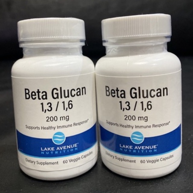Lake Avenue Nutrition -Beta Glucan Beta 1,3/1,6 200mg 60เม็ด