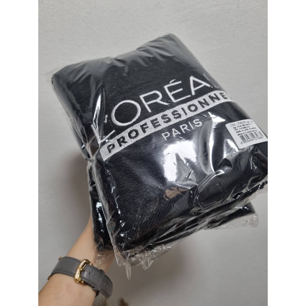 Loreal towel ผ้าขนหนูเช็ดตัวหรือ สำหรับซับผมเกรดซาลอนหนา ปัก Loreal , Throw , Schwarzkopfอ่านรายละเอียด ก่อนสั่งนะคะ