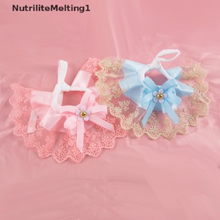 [NutriliteMelting1] ปลอกคอลูกไม้ ประดับโบว์ ดอกไม้ ทนต่อการเสียดสี สําหรับตกแต่งสัตว์เลี้ยง สุนัข แมว