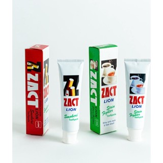 ยาสีฟัน Zact Lion Toothpaste 90&amp;  160 กรัม สีแดง