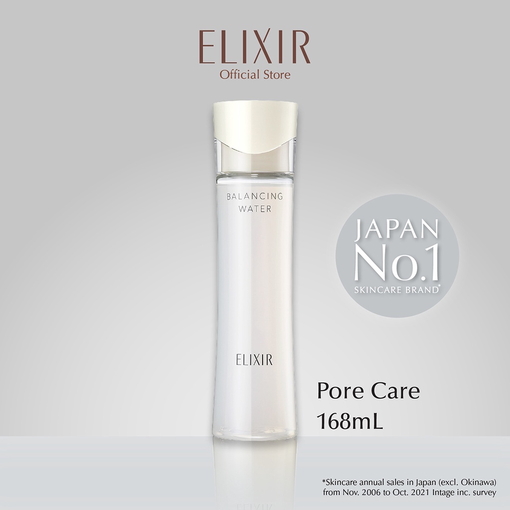 Elixir อิลิคเซอร์ บาลานซิ่ง วอเทอร์ 1[สูตรซึมซาบเร็ว]168มล.(โลชั่นฟื้นผิวสมดุล กระชับรูมขน