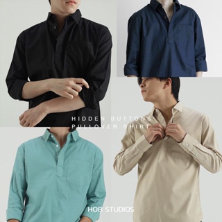 แหล่งขายและราคา🔥️ทักแชทรับโค้ดลดเพิ่ม Hidden buttons pullover shirt เสื้อเชิ้ตผู้ชายรุ่นสวมหัวกระดุมซ่อน 8 (5625)อาจถูกใจคุณ