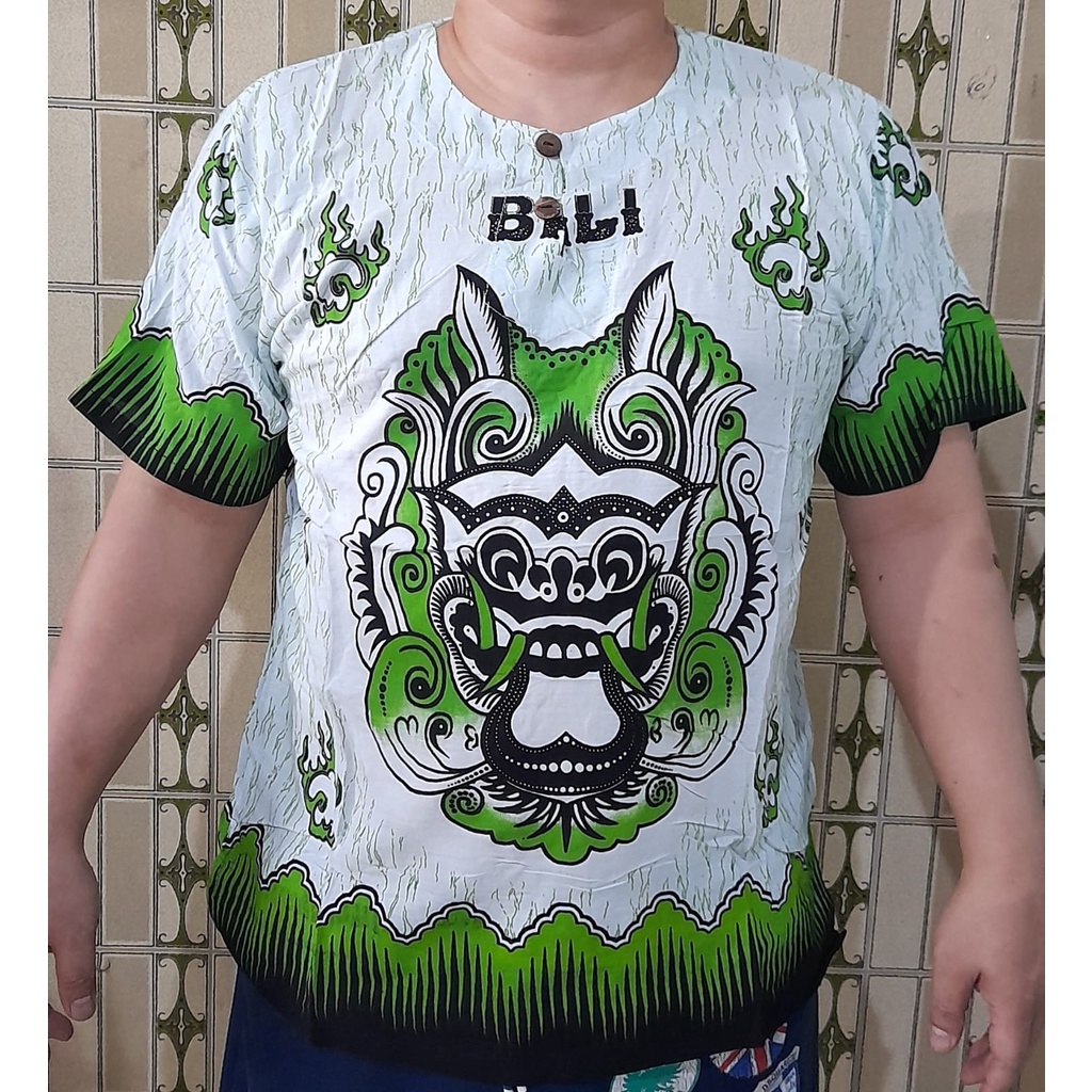 เสื้อ Barong Bali พร้อม Barong Lion Fire Motif Jumbo Size - SFShop