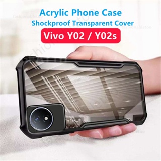 เคสโทรศัพท์อะคริลิค TPU ใส กันกระแทก สําหรับ Vivo Y02 s Y02s Y 02s VivoY02s 2022