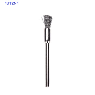 UTZN&gt; New 10pc Mini Wire Brush Brushes Cup Wheel for Grinder or Drill 3x5mm new