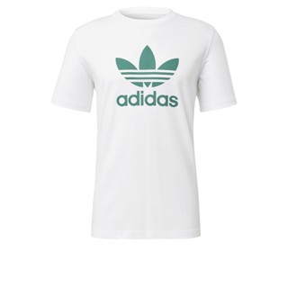 adidas ไลฟ์สไตล์ เสื้อยืด Trefoil ผู้ชาย สีขาว FM3789