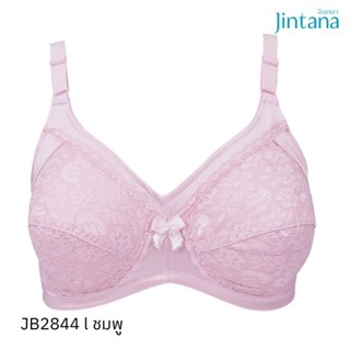 Jintana เสื้อชั้นใน (ไม่เสริมโครง) รุ่น Basic Bra รหัส JB2844 สีชมพู