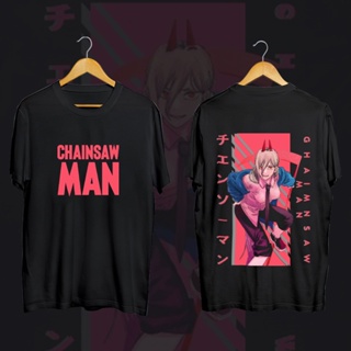 เสื้อยืด benoh Chainsaw Man shirt Anime Inspired  Printed Graphic Printed Tees Shirt Women Men Teensเสื้อยืด
