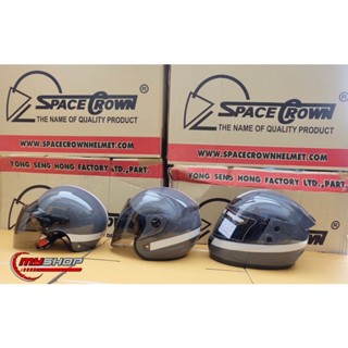 หมวกกันน็อคทหารอากาศ SPACE CROWN ครึ่งใบ เต็มใบ เต็มใบปิดคาง ราคาถูกคุณภาพดี