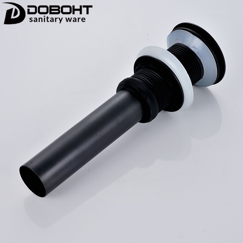 Doboht กับดักขยะ แบบป๊อปอัพ สีดํา ไม่มีรู สําหรับอ่างล้างหน้า W001-BL