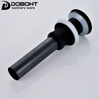 Doboht กับดักขยะ แบบป๊อปอัพ สีดํา ไม่มีรู สําหรับอ่างล้างหน้า W001-BL