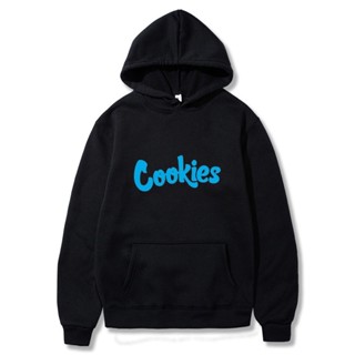 Cookies Hoodie เสื้อกันหนาวมีฮูดลาย Cookies สีดำ