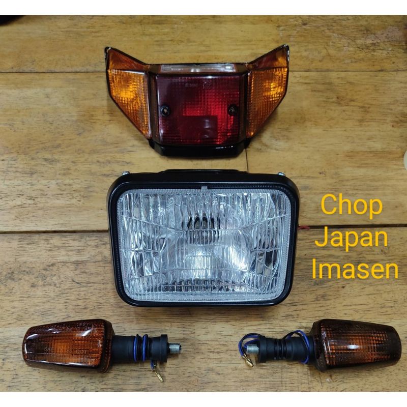 EMPIT YAMAHA RXZ 3XL MILI SIGNAL L/R HEAD LAMP CHOP JAPAN IMASEN TAIL LAMPU DEPAN LAMPU BELAKANG