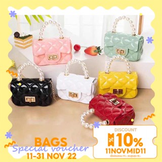 Jin✨โค้ดลด 10฿ พิมพ์ 11NOVMID11 ✨【พร้อมส่ง】miss bag fashion  กระเป๋าจิ๋วไข่มุกมาใหม่ รุ่น zz5346700