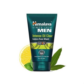 Himalaya Men Intense Oil Clear Lemon Face Wash 100 ml ครีมล้างหน้า ลดความมันบนใบหน้า