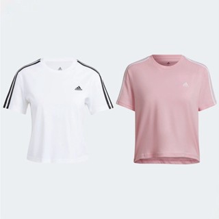 Adidas เสื้อครอปผู้หญิง Essentials Loose 3-Stripes Cropped Tee ( 2สี )