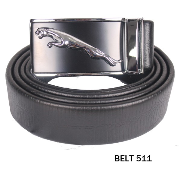 เข็มขัดหนังกึ่งสีดํา – BELT 511