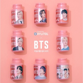 LOTTE XYLITOL x BTS ขวดใหญ่ รสพีช PEACH 145g. (Lot ใหม่ ถึงไทยแล้ว)