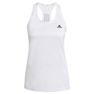 adidas เทรนนิง เสื้อกล้าม Primeblue Designed 2 Move 3-Stripes Sport ผู้หญิง สีขาว GL3790