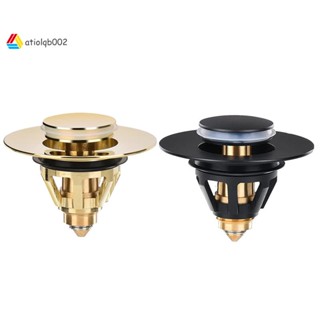 Drain Fitting Washbasin, Universal Pop-Up Valve Plug, Sink, Brass Anti-Clogging Strainer, Sink Plug, Sink Drain