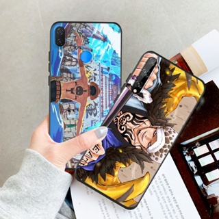 เคสโทรศัพท์ซิลิโคน TPU แบบนิ่ม ลายการ์ตูนวันพีช กันกระแทก สีดํา สําหรับ Huawei Nova 3 3i 3E 4 4E 5 6 7 8 9 10 Pro SE 5i 5T 5Z 8i Y60