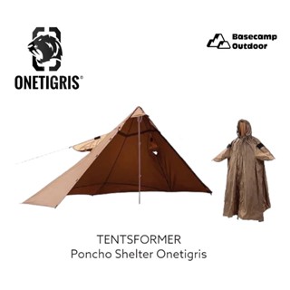 TENTSFORMER Poncho Shelter Onetigris เสื้อกันฝนสามารถแปลงเป็นเต็นท์ได้ (CE-YZP08-CB)