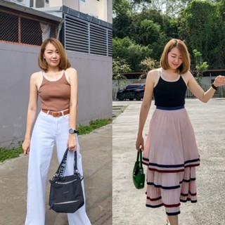 AC Basic Two-tone Knit Top กล้ามไหมพรมเนื้อนุ่มมาก ผ้าเกรดดีใส่สบายสุด แมชง่าย