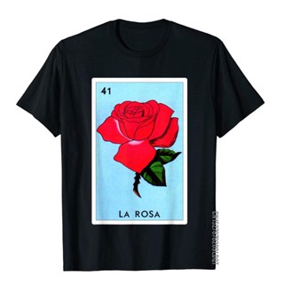 เสื้อยืด ผ้าฝ้าย พิมพ์ลาย La Rosa Mexican Lottery Gift - Classic Version La Rosa สําหรับผู้ชาย