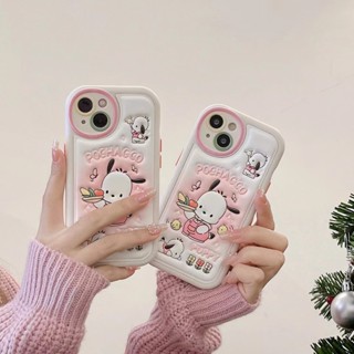 ✨ส่งเชือกเส้นเล็ก✨เคสไอโฟน 14 Pro Max 13 12 11 เคส for iPhone 14พลัส ผิวสัมผัส การ์ตูน พกง่ายๆ การป้องกันการตก Case