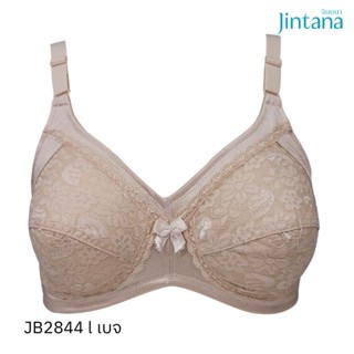 Jintana เสื้อชั้นใน (ไม่เสริมโครง) รุ่น Basic Bra รหัส JB2844 สีเบจ