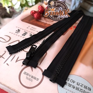 Zip #5  ซิป เปิดท้าย ถอดได้ ฟันกระดูก ซิปถอดได้ สำหรับ เสื้อกั้นหนาว สีขาว สีดำ (มีหลายขนาดให้เลือก)
