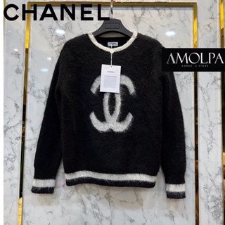 Chanel ขนมิ้งค์ เสื้อแขนยาว ไหมพรม ชาแนล ผ้านิ่มมาก