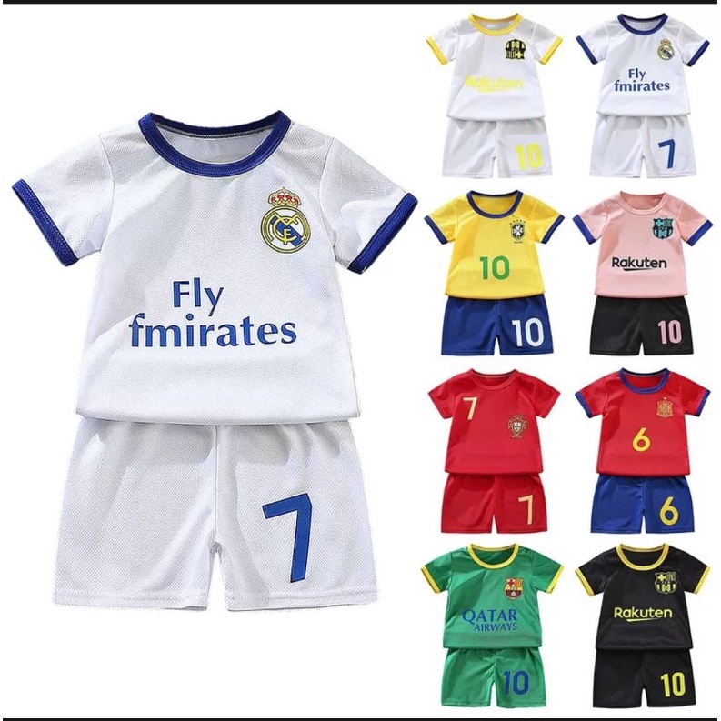 Baju Bola Sepak Jersey Baju Kids Jersey Children Football Suit Boys Kids Suit