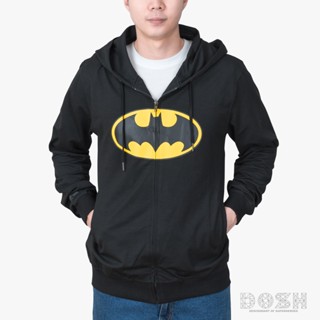 DOSH:MEN JACKET HOODIE BATMAN เสื้อแจ็คเก็ตฮู้ด DBMJ5023-BL