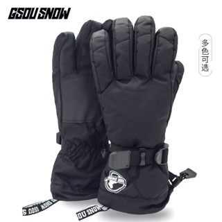 Winter skiing gloves mens windproof waterproof touch screen warm adult winter outdoor sports single board protective equipment 9WWX