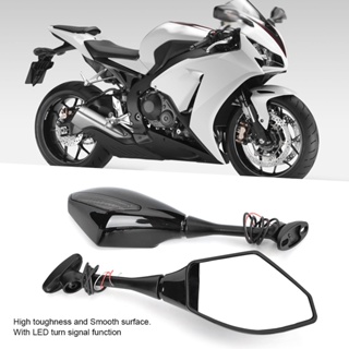 Motorcycle Rearview Mirrors กระจกมองหลัง Led สําหรับรถจักรยานยนต์ Honda Cbr600Rr/ Cbr1000Rr/ Cbr250R/ Cbr500R/ Cbr300R 2 ชิ้น