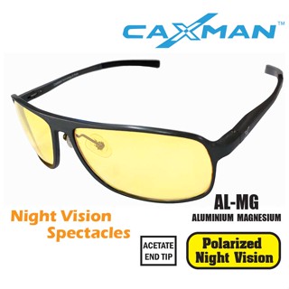 แว่นตาเลนส์ Polarized Night Vision กลางคืนป้องกันแสงไฟสว่างจากรถที่สวนเลน เป็นเลนส์ตัดแสง ป้องกัน UV400 ได้ กรอบเบา TR90