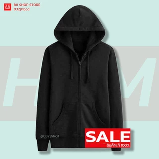 เสื้อกันหนาวมีฮู้ด hoodie เสื้อฮู้ด แฮชเอ็ม สินค้าพร้อมจัดส่ง