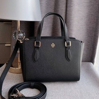 หายาก Tory Burch Emerson Mini Top Zip Tote Color: Black